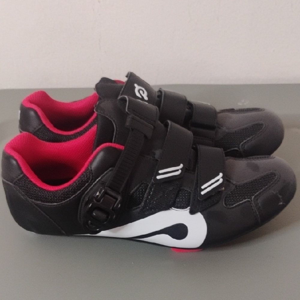Peloton Black and Red Cycling Sneakers